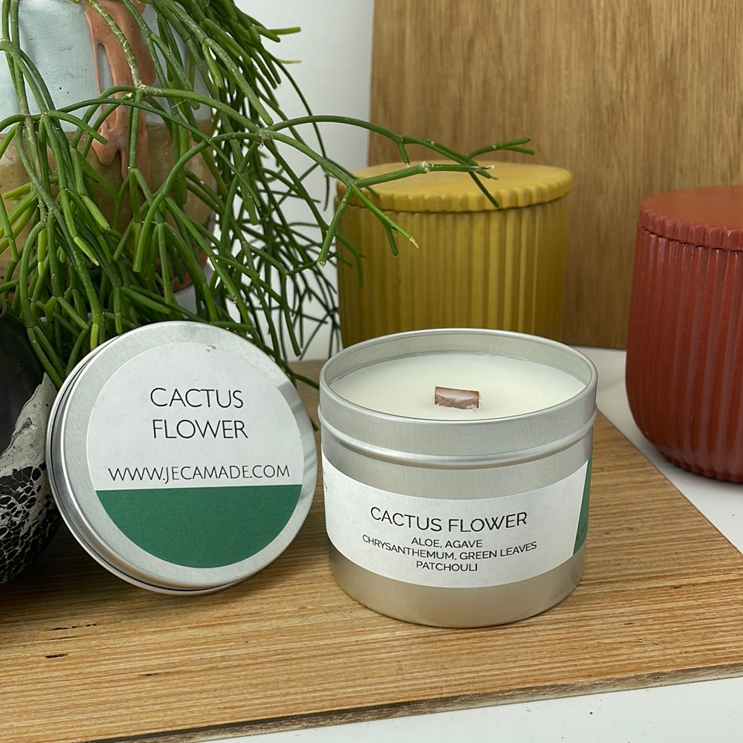 Cactus Flower Candle